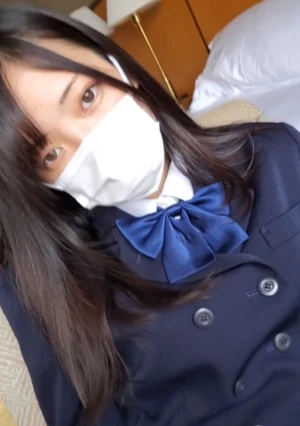 ■■無修正カワイイ美少女■■マスク外してフェラしちゃってセックス2回戦も！最後におまけオナニーイキあります