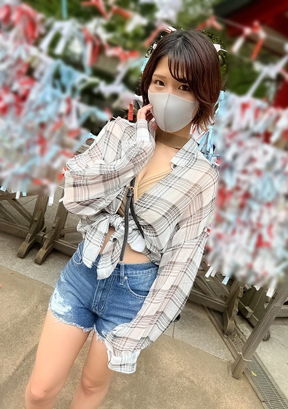 【江ノ島・ハメ撮り紀行】167cm・Gカップ美容師 さき22歳 おじさんセフレの極太ペニスでおまんこ出し入れ大絶叫 パイ射＆中出し