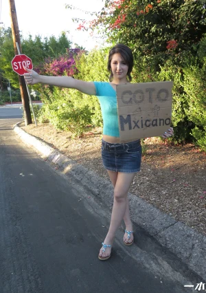 Journey of a beautiful lady and a hitchhiker