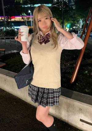 【個撮・中出し】 金髪「爆乳」ギャルJ●・まひる18歳