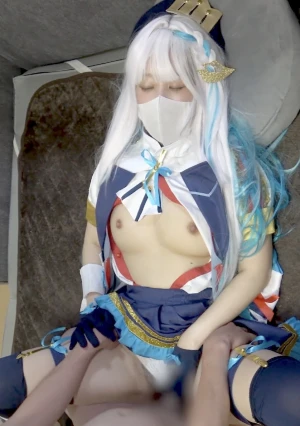 Vtuberリゼヘル〇スタ(アイドルVer.)ふっわっとろGcupコスプレパイズリからのずらしハメ2連続中出し。童貞くん最高の中出し卒業