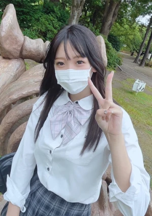 周囲から孤立したプルンプルンのGカップ巨乳な女〇 〇生！寂しさに付込み慣れないフェラにパイズリ！さらに膣内生中出し２連発！！