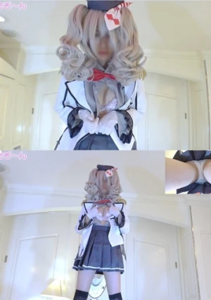 冬特別顔出し版！！濡れやすいモデル事務所所属前の子が鹿島＆鹿島風コスで出てくれました！オナ＋鹿島エッチ＋鹿島風えっち特別合体版！