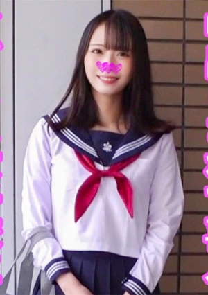 【マゾメス女子校生】笑顔が可愛いツルマン女子と生中不純異性交遊 デカチンハードピストンでイカセまくり完堕ち生中出し×3発