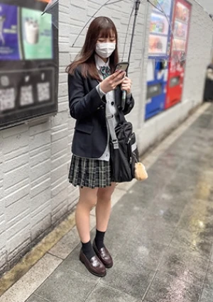 激レア【個人撮影】おじさん好きの薄水色パンツちゃんK③_上下別コーデの下着女子とP活