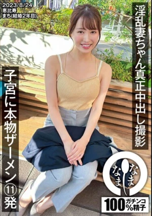  淫乱妻ちゃん真正中出し撮影 子宮に本物ザーメン11発 まち（結婚2年目） 幾田まち