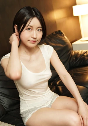 汗でじわじわ浮き出るノーブラ乳首 見たい？揉みたい？吸い付きたい？