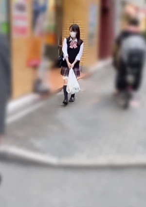 18時間着用【個人撮影】スリルを楽しみたいお年頃の青紫パンツちゃん_前髪ぱっつん黒髪美小女の極小マ○コに中出し