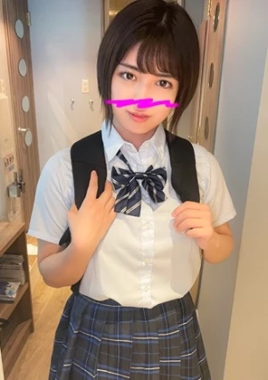 【個人撮影】塾終わりの短髪デカ乳娘とハメ撮り_甘えん坊過ぎる美小女とのハメ撮り流出