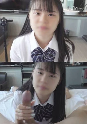 【個人撮影】 顔出し「きらり18歳」華奢なカラダの制*ロ▲美〇※に超デカチン３P！大量顔射！！