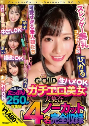 チュルチュル素人GOLD ガチエロ美女大集合 ひかる・ゆゆ・あい・なつき 生ハメOK・中出しOK・撮影OK・おかわりOK【4名ノーカット総集編】