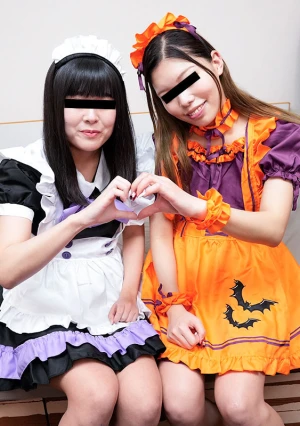 おんな友達といっしょ ～ハロウィンナイトはコスプレ女子2人と仲良く3P～