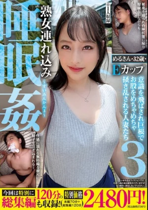 熟女連れ込み睡眠姦 意識を飛ばされ巨根でお股をめちゃめちゃ掻き乱される人妻たち3 今回は特別に120分の総集編も収録！本編70分＋総集編120分 特別価格2480円！