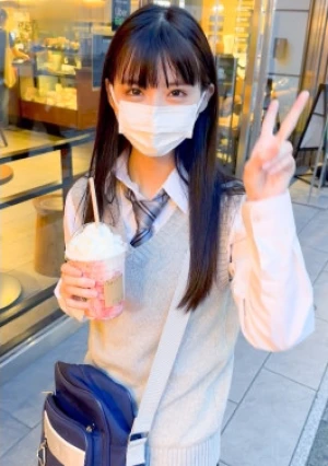 【美巨乳Eカップ】裏垢で知り合ったおじさんに失禁するほどイカされまくる黒髪ロングのアイドル級美少女(19)