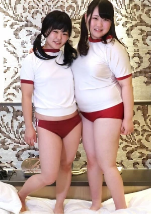 「私も気持ち良くなりたい！」ブルマ姿の〇りぽちゃ二人と３P！二人に連発中出し！中出しザーメンまんこをお掃除レズクンニ♪天音ちゃん第5章＆加代ちゃん第17章【海外版】