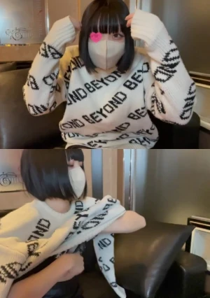 【素人ハメ撮り#024】 ぴりつきそうな空気をなんとか耐える！独特なオーラの超美白かのんちゃんと初ハメ撮り。顔出あり。中出し二回戦。【レビュー特典あり】