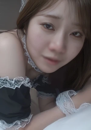 素人さんがえっちな事をしにやってきた！ ケース＃73　変態なおじさんにメイド服でえっちな事されて3Pになっちゃった！色白スタイル抜群　かなちゃん（20）の場合