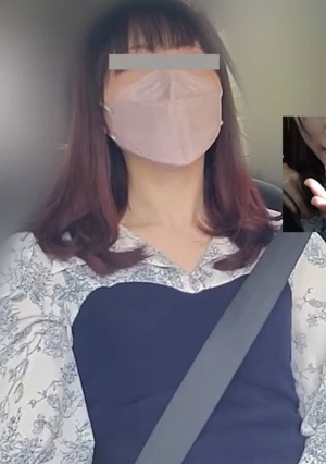 【個撮58】 超ドエロ美女♡完全初撮り＆顔出し！喉奥まで咥えこみ、むしゃぶり尽くすような神業車内フェラ♪