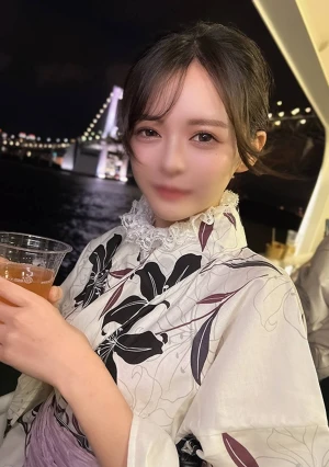 激アツ！ 真夏の夜のイチャラブおせっせ・浴衣がヤバすぎるスレンダー美乳な最強ビジュ強女子大生・20歳⇒ピンクの膣内に大量中出し『らん』