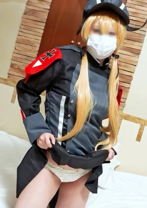 【無】 プリ○ツのデカ尻とキツマンにたまらず大量膣奥中出し！激カワガチレイヤーのイキまくり濃厚夜戦ハメ撮り！