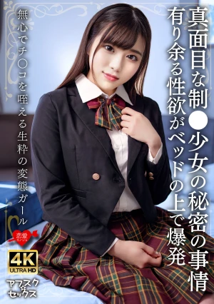 真面目な制●少女の秘密の事情 有り余る性欲がベッドの上で爆発 無心でチ○コを咥える生粋の変態ガール