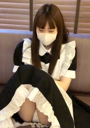 【EP8】 【無】大学１年生１９歳の美女、清楚なメイド姿でアナル開発ご奉仕SEX！（個人撮影）