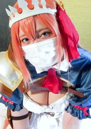 【モ無】 ドMっ子ムチムチペ○リーヌに生中出し！アヘ顔晒してイキまくる淫乱レイヤーのハメ撮り映像！