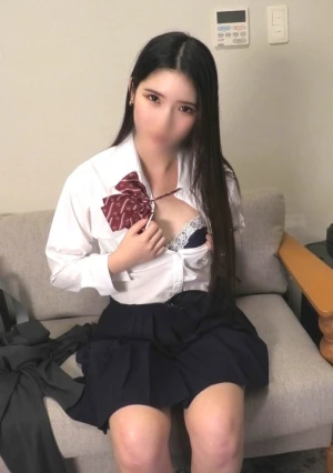 [超接写オマンコくっぱぁ～] 清楚系黒髪ロング制服色白すらーっと長い手足♡従順ドM天然マン毛マンコアナルおっぴろげドアップ！天然陰毛/小さいクリ/美尻/黒ずみのないラビア/超接写じっくり鑑賞！