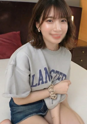 【SSS級】【顔全出し】天然清楚JDがベロキスで即豹変！雌猫喘ぎ連発ww 巨根ディープスロート涙目嗚咽→四つん這いアナル舐め→大量顔射＆お掃除フェラで人生初の快楽ﾄﾞ隷化