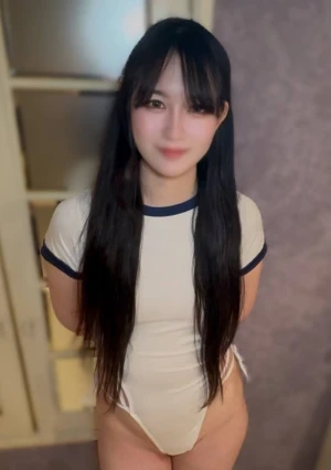 【無】 黒髪お嬢様×エロ体操ユニ！！制御不能の超敏感ボディ！！秒で堕ちる8頭身箱入り清楚美女に大量中出し！！