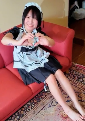 めちゃかわ原宿アイドルちゃんにメイドコスきさせてバチボコ中出し プレイ