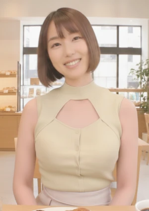 清楚な印象のベーカリースタッフの猥らな性活…クンニと手マンで出た愛液を啜られて感じてしまう。子宮に響く強烈ピストンで喘ぎながら美乳揺らす記録映像
