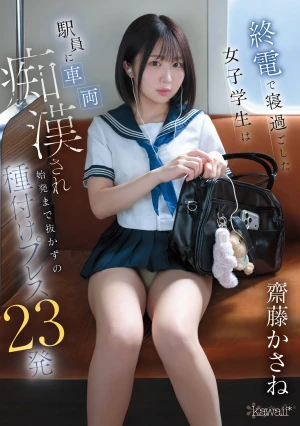 終電で寝過ごした女子学生は駅員に車両痴●され始発まで抜かずの種付けプレス23発 齋藤かさね