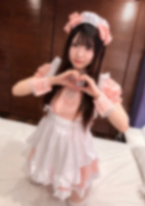 色白ロケット爆乳の元人気アイドルがピンクメイド姿で全力ご奉仕！本気の絶頂でビクビク痙攣しながら中出し3連発!!