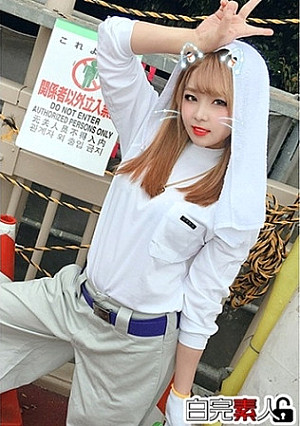 昼休憩中の土方ギャルとホテルで3P