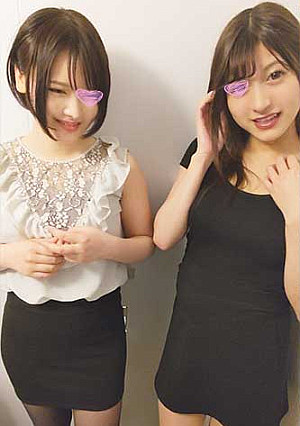 【パチ負け女】【交渉チカン】横浜P店／シン◎ォギア打ってたミニスカ巨乳2人組　※Wパイズリ成功＆即ハメ1名【顔出し】【高画質】