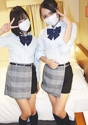 【パチ店員】【交渉チカン】初店員捕獲！ランチ休憩中に声かけた激カワ制服コーヒーレディ2人組／神奈川R店　※制服持ち出し乱交成功