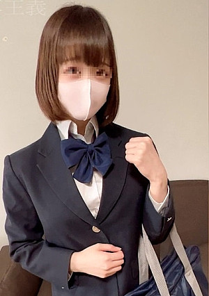 【個撮】県立帰宅部③昔から面倒みてきた近〇のアニメ声J　ワケアリでハメ撮りしました。着痩せ爆乳揉みながら中出し