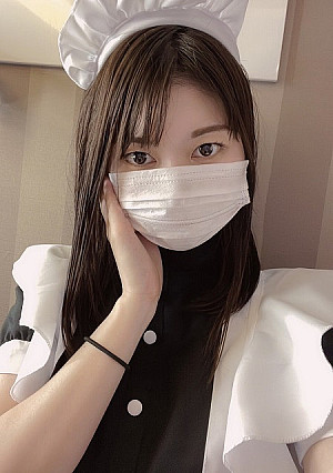 【無】前回大好評！Eカップ素人女子みれいちゃん20歳 似合いすぎるメイド服でお〇んこ接写祭り！！【個人撮影】